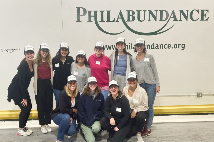 PolicyLab Team Members Volunteering at Philabundance
